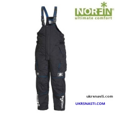 Штаны от зимнего костюма Norfin VERITY BLUE Limited Edition 10000мм чёрные